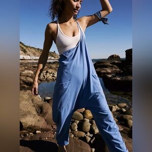 Free People Blue Jumpsuit
